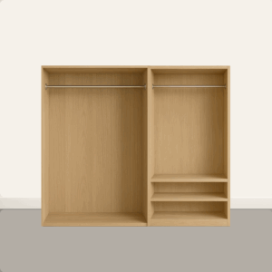 hanging with two shelves